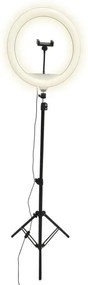 LED Stmievateľná lampa so statívom a držiakom na vlogovanie LED/15W/5V 2700-6500K
