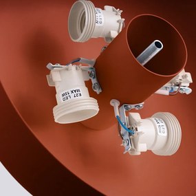 Oranžové stropné svietidlo ø 30 cm Blacko – Sollux