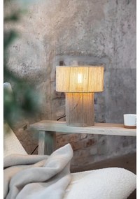 Stolová lampa v prírodnej farbe s tienidlom z juty (výška 38 cm) Soga – Markslöjd