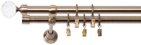 Dekodum Garniža Belluna 19 mm starožitné zlato dvojitá Dĺžka (cm): 140, Typ krúžkov: Klasické krúžky s žabkou