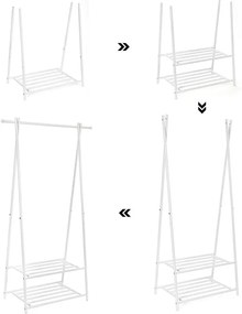 Závesný stojan s botníkom HSR05W