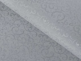 Biante Teflónový oválny obrus TF-086 Ornamenty na sivom 100x140 cm