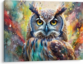 Obraz - Maľba sovy (70x50 cm)