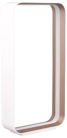 Biela LED stolová lampa s hlasovým ovládaním/s ovládaním pomocou mobilnej aplikácie s kovovým tienidlom (výška 61 cm) Cizione – CINQUE