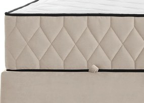 Posteľ Reve 180x200 cm, krémová látka