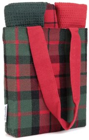 Sada kuchynských utierok TARTAN červená / zelená 870557