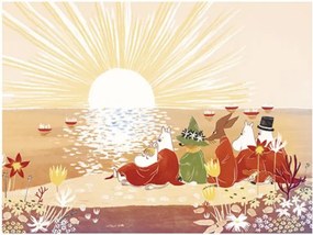 Plagát Moomins on the beach 60x80