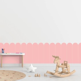 60x100cm Oblúk - Ružová farba - textilná nálepka na stenu Farba: Bledá, Veľkosť: 60 cm