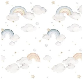 Detská tapeta z netkanej textílie 50 cm x 280 cm Rainbow – Dekornik