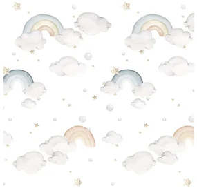 Detská tapeta z netkanej textílie 50 cm x 280 cm Rainbow – Dekornik