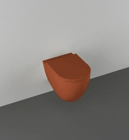 Isvea Isvea, INFINITY závesná WC misa, Rimless, 36,5x53cm, terracotta, 10NF02004-2U
