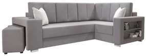 Rohová sedacia súprava Lush (svetlosivá) (P). Akcia -20%. Vlastná spoľahlivá doprava až k Vám domov. 1062065