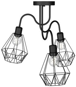 Prisadený luster BERGEN 3xE27/60W/230V