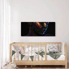 Trblietavý obraz ženy (120x50 cm)