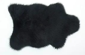 Kožušinový koberec Apolena, 50 × 70 cm, čierny | Biano