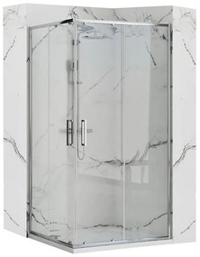 Sprchový kút Punto Rea K0867 90x90x190 chróm