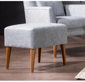 Taburet NIMO 46 × 50 cm sivý