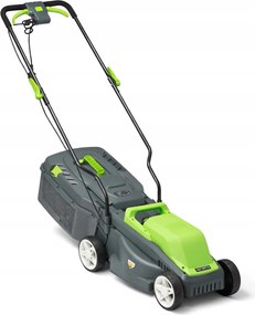 Silná elektrická kosačka 2200 W nastaviteľná Záhradná s košom, Ľahká