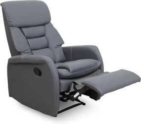 Relaxačné kreslo Komfy - sivá