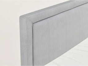 Sivá boxspring posteľ s úložným priestorom 180x200 cm Fresco – Maison de Rêve