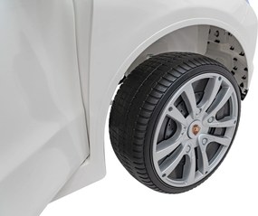 Ramiz Elektrické autíčko Porsche Cayenne S na batérie pre deti biely lak SUV + diaľkové ovládanie
