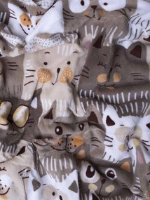 Baránková deka mikroplyš Exclusive 150 × 200 cm – Mačacia invázia