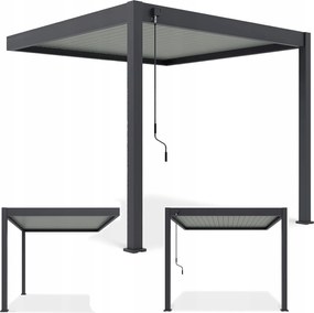 Nástenná záhradná pergola na terasu Elegance Wall 3x3 Gutroof Zastrešenie