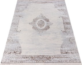 Béžový obdĺžnikový koberec SAHARA K891D – teplý interiér Rozmer: 120x170 cm
