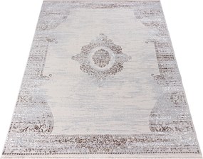 Béžový obdĺžnikový koberec SAHARA K891D – teplý interiér Rozmer: 140x200 cm