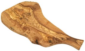 Servírovacia doska s rukoväťou 40-44 cm olivové drevo - skladom SB