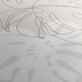 Obraz - Line art monstera N⁰2 (150x105 cm)