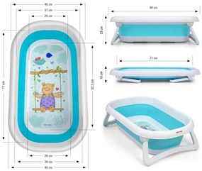 Detská vanička Aqua modrá
