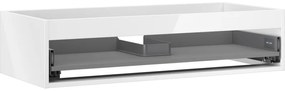 Mexen Box-A, závesná skrinka 100 cm, 1 zásuvka, biela lesklá, 91AX0-1000-235-1-00