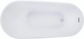 Besco Akrylátová voľne stojaca vaňa Melody Glam S 150x80 (170x80) BESCO-Typ výpuste: Click-Clack s prepadom, grafit, BESCO-Rozmery: 150x80, BESCO-Far…