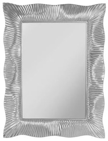 Wavy nástenné zrkadlo strieborné 94x124 cm