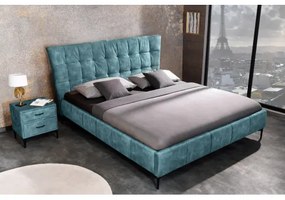 Posteľ 41427 160x200cm Boutique Zamat Petrol  - Komfort-nábytok