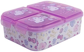 Multibox na desiatu Hello Kitty s 3 priehradkami