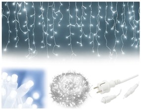 Vianočné svetielka LED záclona FLASH studená biela 300 LED