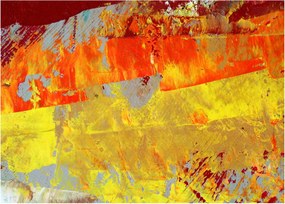 Sklenený obraz abstrakcie - maľba (70x50 cm)