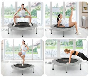 Trampolína 95 cm, sivá