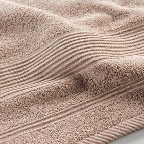 Béžová froté bavlnená osuška 90x150 cm Tendresse – douceur d'intérieur