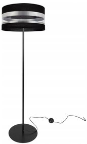 Stojacia lampa Intense Chrome, 1x textilné tienidlo (výber zo 6 farieb), (výber z 3 farieb konštrukcie), (fi 40cm), o