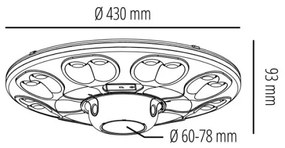 LED solárne pouličné svietidlo so senzorom LUVIA LED/15W/3,2V 4000K IP54 5400 mAh + diaľkový ovládač