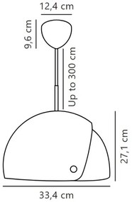 DFTP by Nordlux - Luster na lanku s nastaviteľným tienidlom ALIGN 1xE27/15W/230V