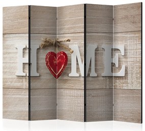 Artgeist Paraván - Room divider - Home and red heart