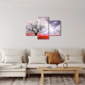Červený obraz stromu (90x60 cm)