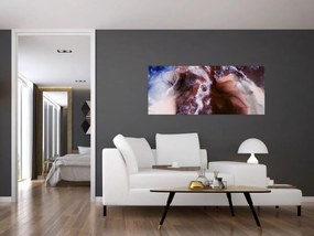 Obraz - Fialový mramor N⁰3 (120x50 cm)