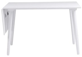 Biely jedálenský stôl Rowico Lotte Leaf, 120 x 80 cm