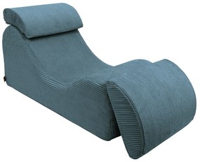 MeowBaby® Detské dizajnové kreslo Wave Turquise