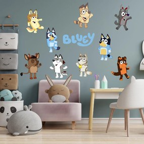 Textilná nálepka na stenu "Bluey 2"